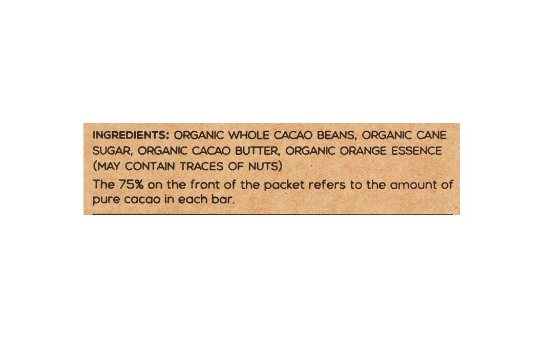 Mason & Co 75% Zesty Orange Dark Chocolate    Box  70 grams
